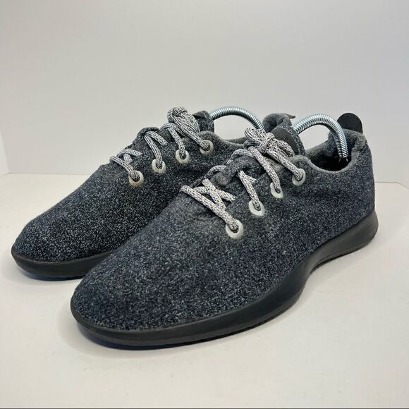 Mens Allbirds Wool Runner Shoes Charcoal 10 - Picture 1 of 9